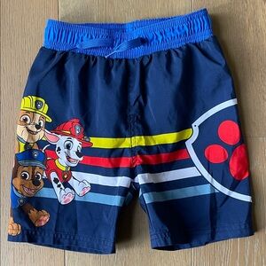 Paw Patrol swim trunks, size 4T